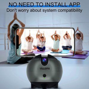 Villepni Auto Face Tracking Tripod, AI-Powered Face tracking.